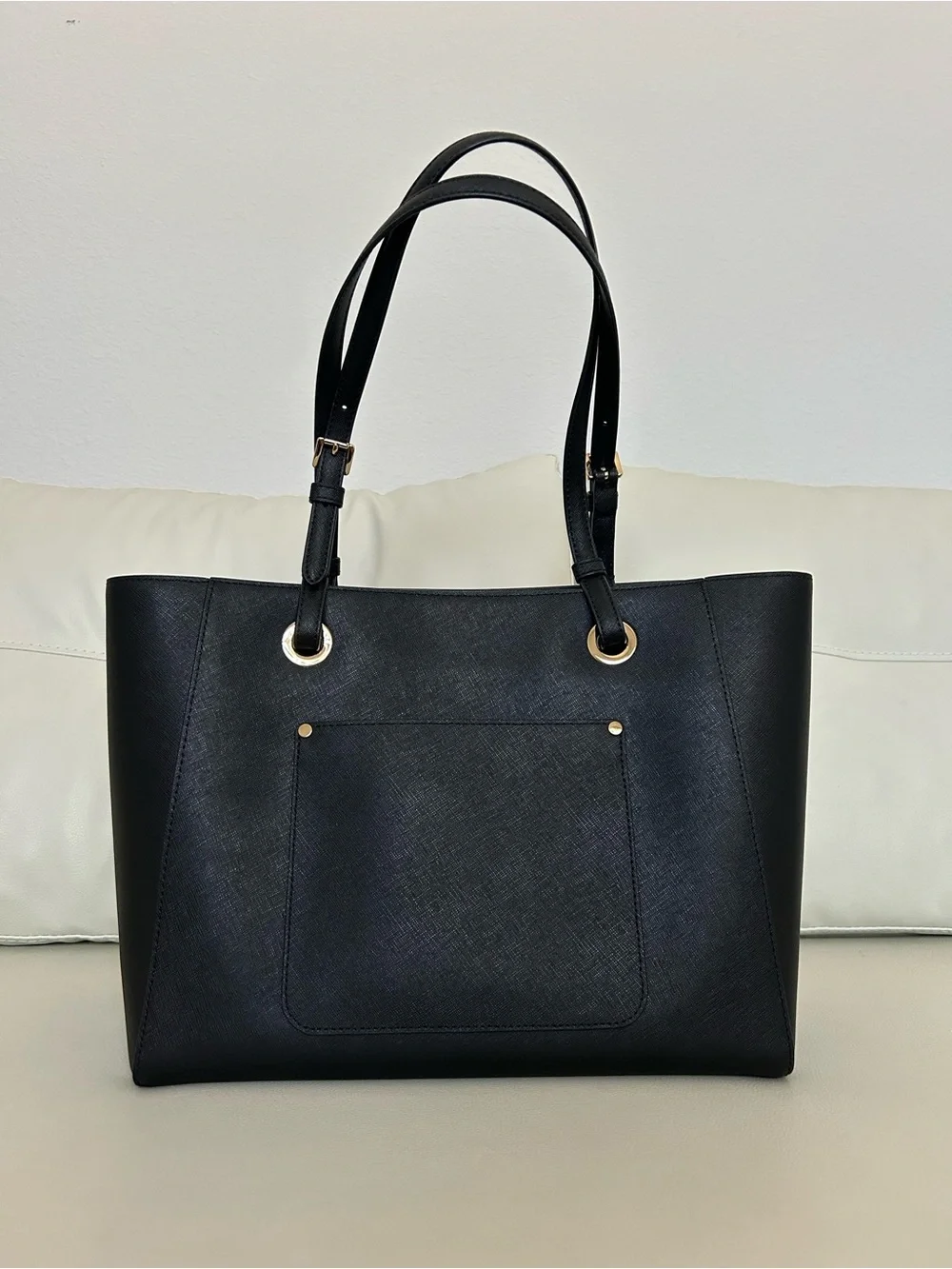 Michael Kors Black Saffiano Leather Tote with Laptop Compartment - Picture 2 of 13